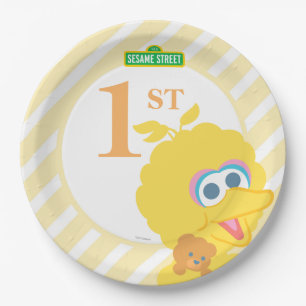 Baby Big Bird Birthday Papieren Bordje