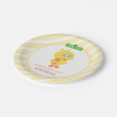Baby Big Bird Birthday Papieren Bordje (Gekanteld)
