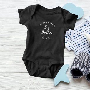 Baby Big Brother Geschat Jaar Witte Broer of Zus O Romper