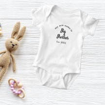 Baby Big Brother Oprichtingsjaar Zwart Sibling Rev