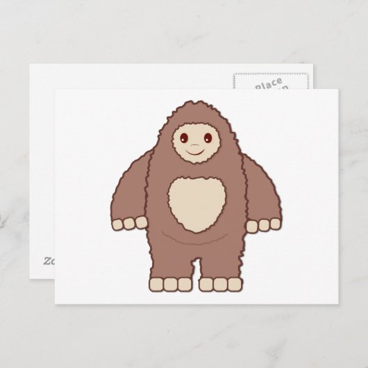 Baby Bigfoot Briefkaart (Voorkant / Achterkant)