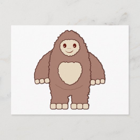 Baby Bigfoot Briefkaart (Voorkant)