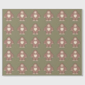 Baby Bigfoot Cadeaupapier (Vlak)