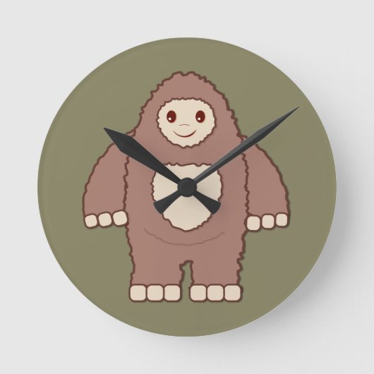 Baby Bigfoot Ronde Klok (Voorkant)