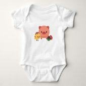 Baby Biggetje en kuiken (Kip) Romper (Voorkant)
