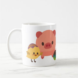 Baby Biggetje (Pig) en Chick (Chicken) Design Koffiemok