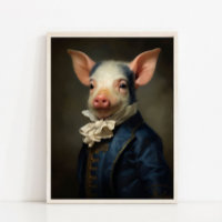 Baby Biggetje Vintage Portret, Victoriaans Dierenp