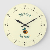 Baby bij grote klok (Voorkant)