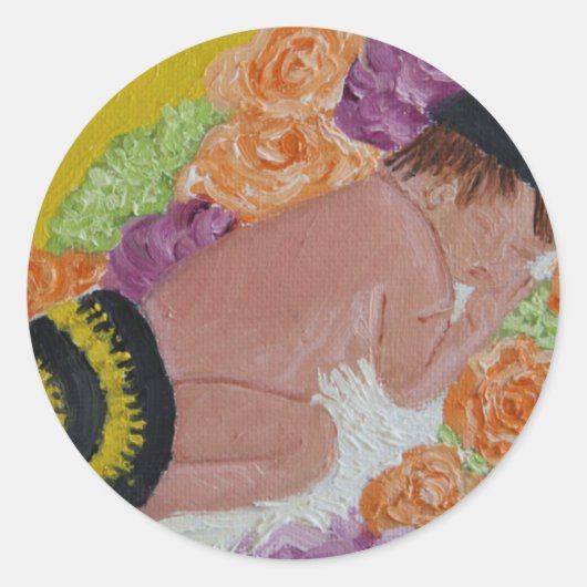 BABY BIJEN EN BLOEMENTUIN STICKERS (Voorkant)
