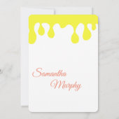 Baby bijen | Uitnodiging tot Baby shower (Achterkant)