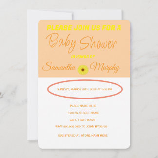 Baby bijen | Uitnodiging tot Baby shower