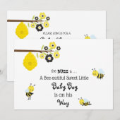 *~* Baby Bijenjongen uit de slaapkamer Kaart (Voorkant / Achterkant)