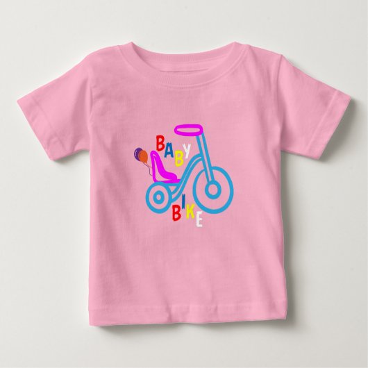 "BABY BIKE" baby t-shirt (Voorkant)
