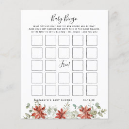 Baby Bingo | Baby Shower Spel met Bloemen
