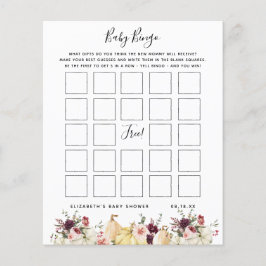 Baby Bingo | Bloemen Baby Shower Spel