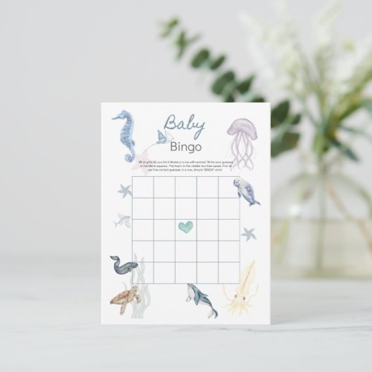 BABY BINGO BRIEFKAART (Staand voorkant)
