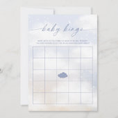 Baby Bingo Cloud 9 Baby shower spel Kaart (Voorkant)