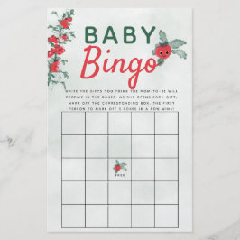 Baby Bingo Douche Spel Rustieke Little Tomato Vine Flyer
