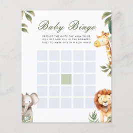 Baby Bingo een beetje wilde een Baby shower spel