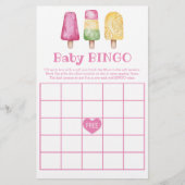Baby Bingo Girl Ready to Pop Summer Baby shower (Voorkant)