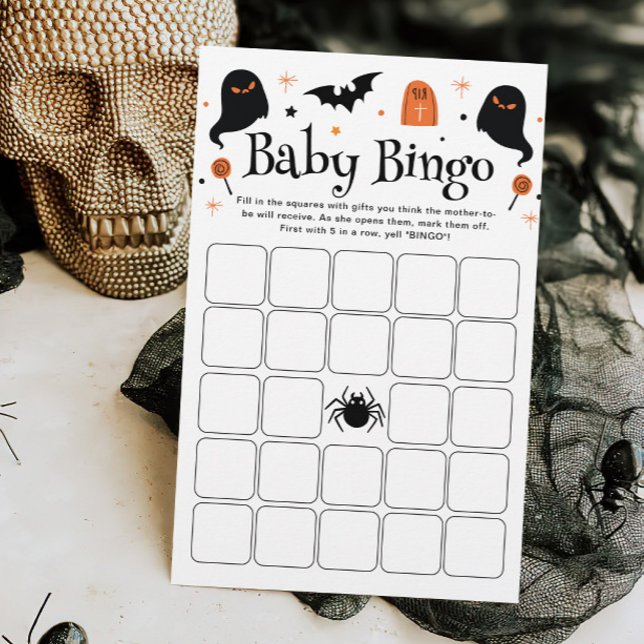 Baby Bingo Halloween Baby shower spel (Creator heeft geüpload)