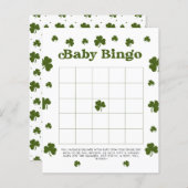 Baby Bingo Happy St. Patrick's Day Green Shamrock (Voorkant / Achterkant)