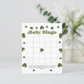 Baby Bingo Happy St. Patrick's Day Green Shamrock (Staand voorkant)