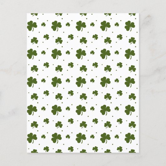 Baby Bingo Happy St. Patrick's Day Green Shamrock (Achterkant)