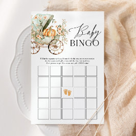 Baby Bingo Herfst Little Pumpkin Baby shower Spel