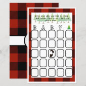 Baby Bingo Kleine Houthakker Baby Shower Spel (Voorkant / Achterkant)