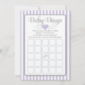 Baby Bingo Lavender Lila Baby shower Game Kaarten (Voorkant)