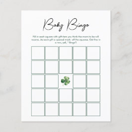 Baby Bingo Lucky Charm Baby shower Spel