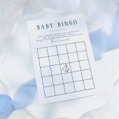 Baby Bingo | Nautical Whale Baby Boy Shower Game Kaart