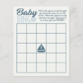 Baby Bingo Nautisch Thema Jongen Douche Spel Flyer (Voorkant)