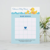 Baby Bingo Rubber Duck Baby shower Game (Staand voorkant)