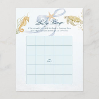 Baby Bingo Sea You Soon Baby Shower Spel