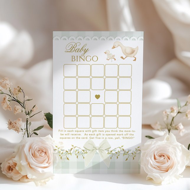 Baby Bingo Silly Goose Sage Baby Shower game (Creator heeft geüpload)