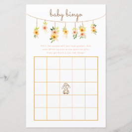 Baby Bingo Spel - Paashaas Baby shower