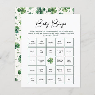 Baby Bingo St. Patrick's Day Baby shower Spel