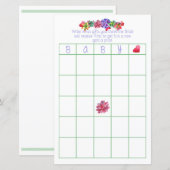 Baby Bingo Succulent Baby shower (Voorkant / Achterkant)