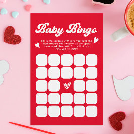 Baby Bingo Valentijnse Baby showers Spel