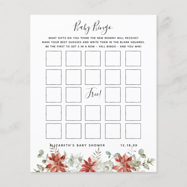 Baby Bingo | Vloeibaar Baby shower (Voorkant)