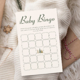 Baby Bingo Winter Baby shower spel