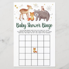 Baby Bingo Winter Woodland dieren douchegame