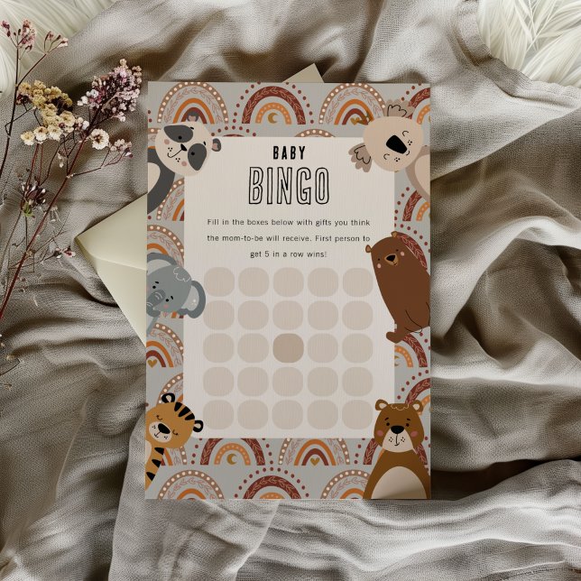 Baby Bingo Woodland Animals Neutral Baby Shower (Creator heeft geüpload)
