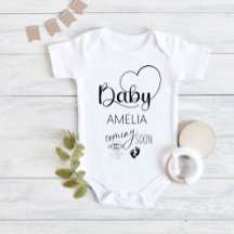 Baby Binnenkort bekend te maken Naam Baby Bodysuit