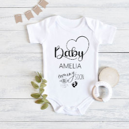 Baby Binnenkort bekend te maken Naam Baby Bodysuit