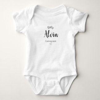 Baby Binnenkort gepersonaliseerde babysuit Romper