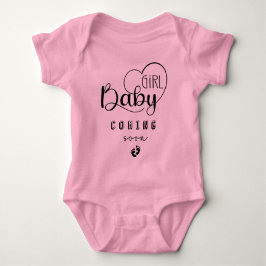 Baby Binnenkort Meisje Roze Baby bodysuit