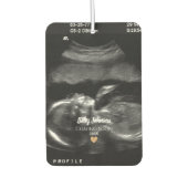 Baby Binnenkort verkrijgbaar Ultrasound Gold Heart Luchtverfrisser (Voorkant)
